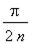 Pi/(2*n)