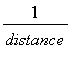 1/distance