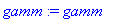 gamm := 'gamm'