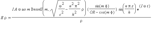 E*rho := I*A*omega*uo*m*BesselJ(m,sqrt(omega^2/(c^2...