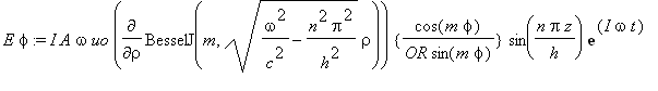 E*phi := I*A*omega*uo*Diff(BesselJ(m,sqrt(omega^2/(...