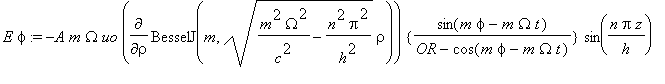 E*phi := -A*m*Omega*uo*Diff(BesselJ(m,sqrt(m^2*Omeg...